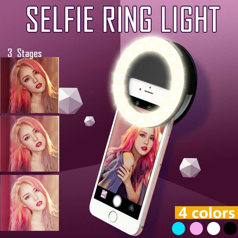 Photography Lighting Game - LED Selfie Ring Light 3 modalità