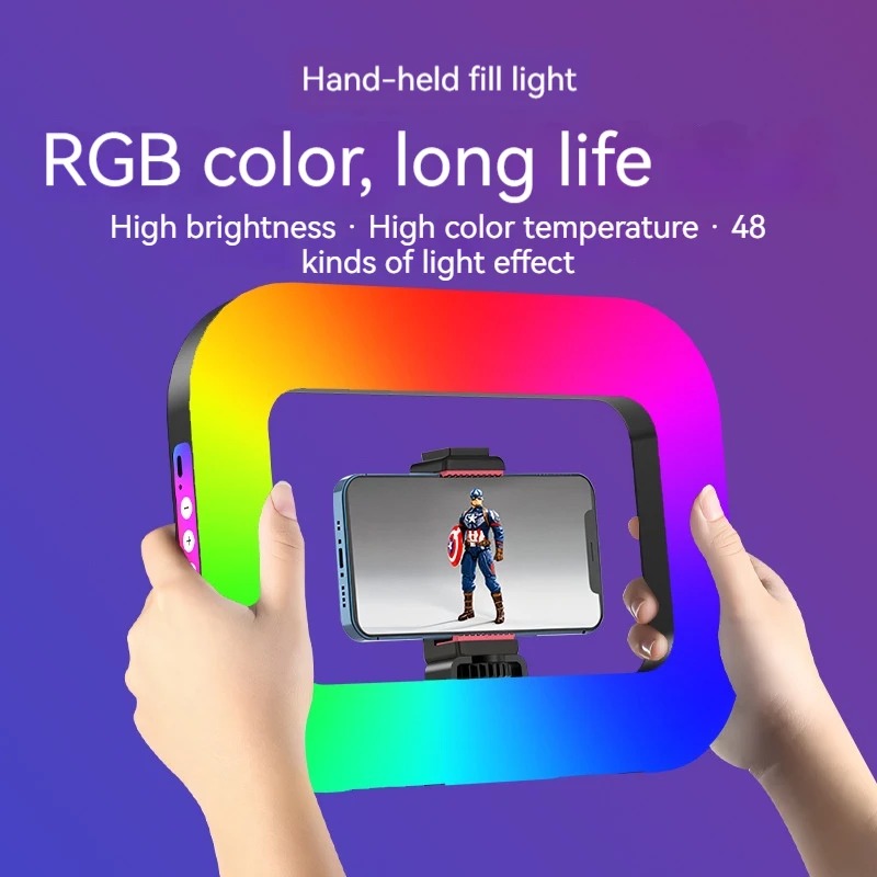 Luce ad anello RGB portatile p - Photography Lighting Handheld recensione e prezzo