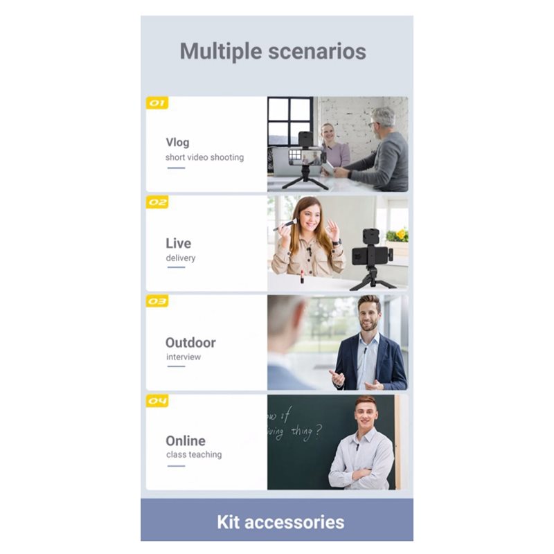 Kit video portatile per smartp - Photography Lighting Kit Portable recensione e prezzo